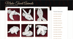 Desktop Screenshot of maketowelanimals.com